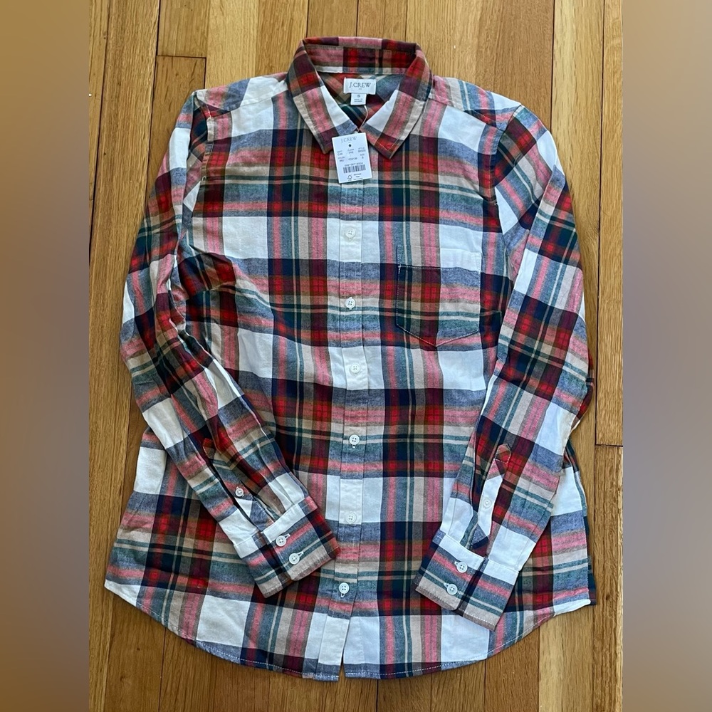 NWT JCrew Factory Womens Flannel Shirt